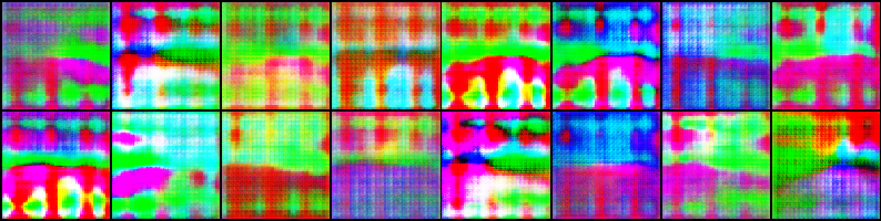 Colorful images generated from message with size 2048